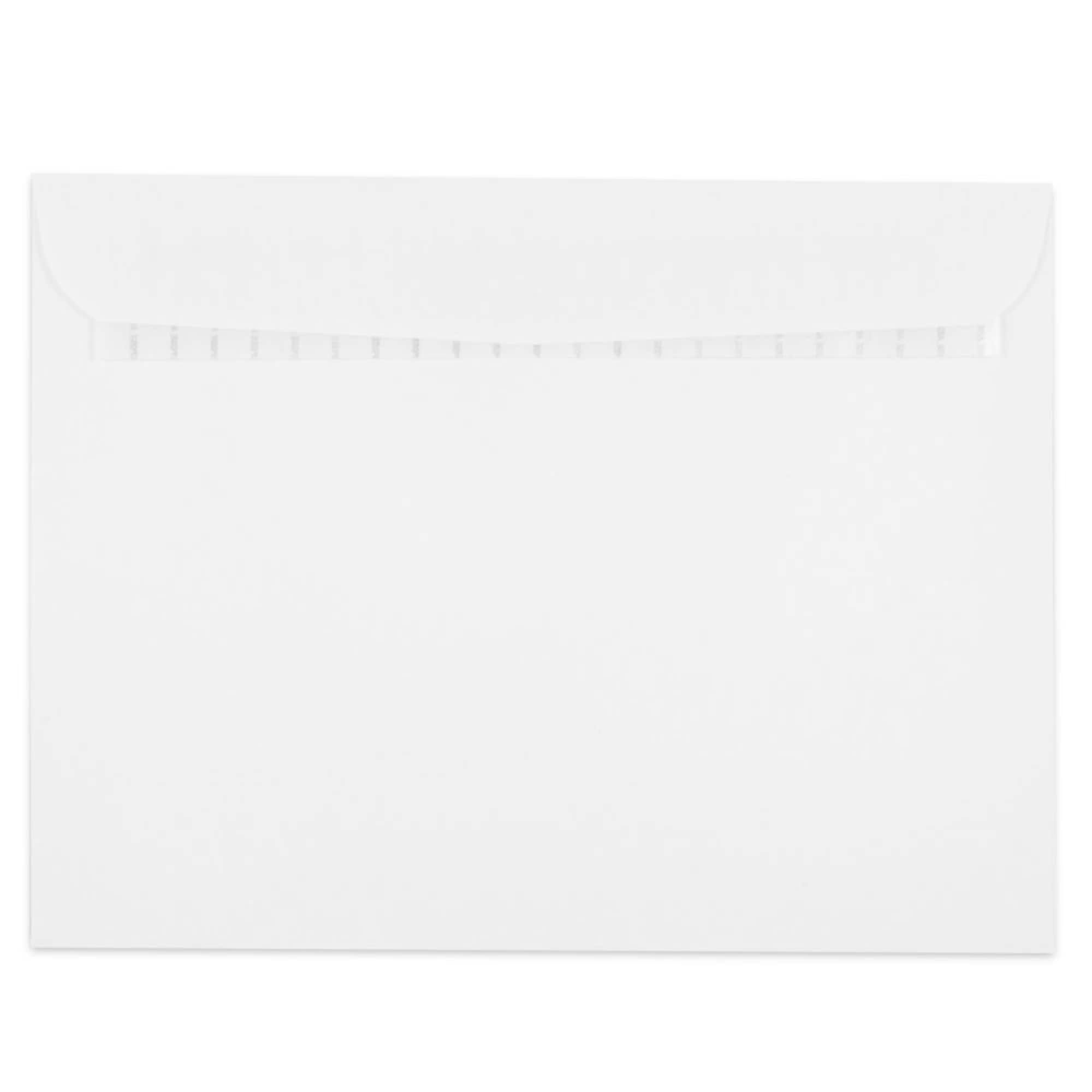 JAM Paper 9.5" x 12.5" White Booklet Commercial Envelopes, 50ct.